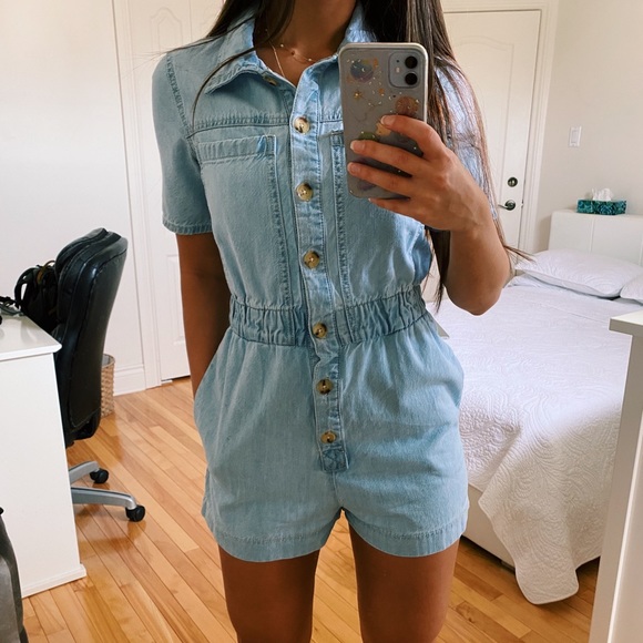 Garage Pants - JEANS BLUE ROMPER SMALL LIGHT WASH